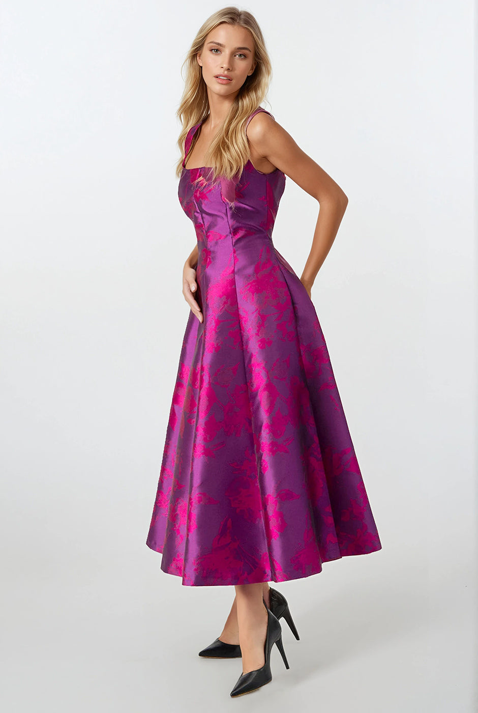 Vestido estampado linea A
