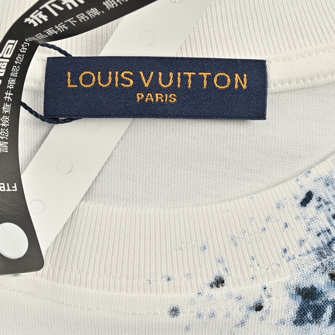 Louis Vuitton Ink Smudge Print Short Sleeve