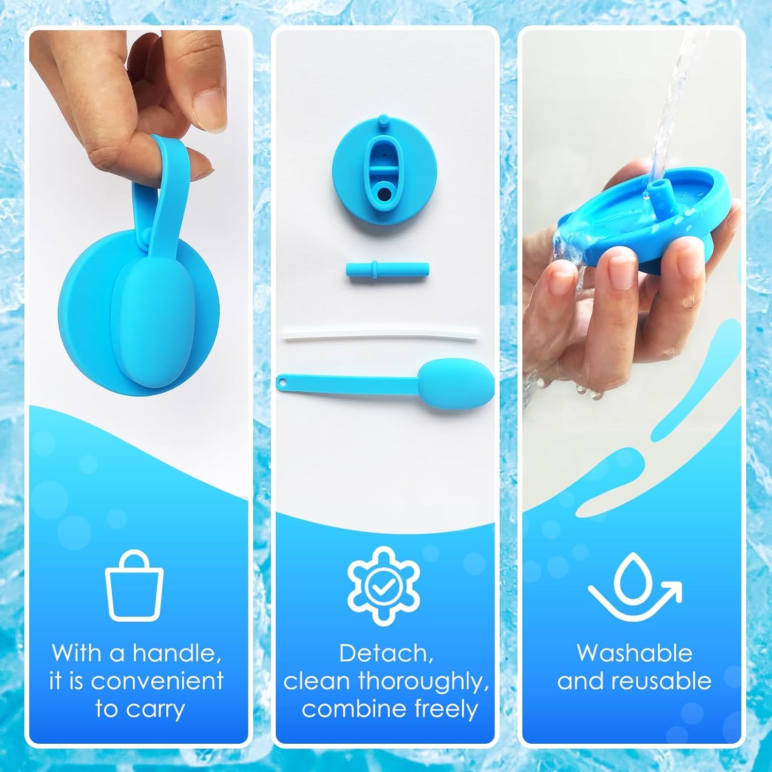 🔥On sale🔥Reusable jar lid with straw