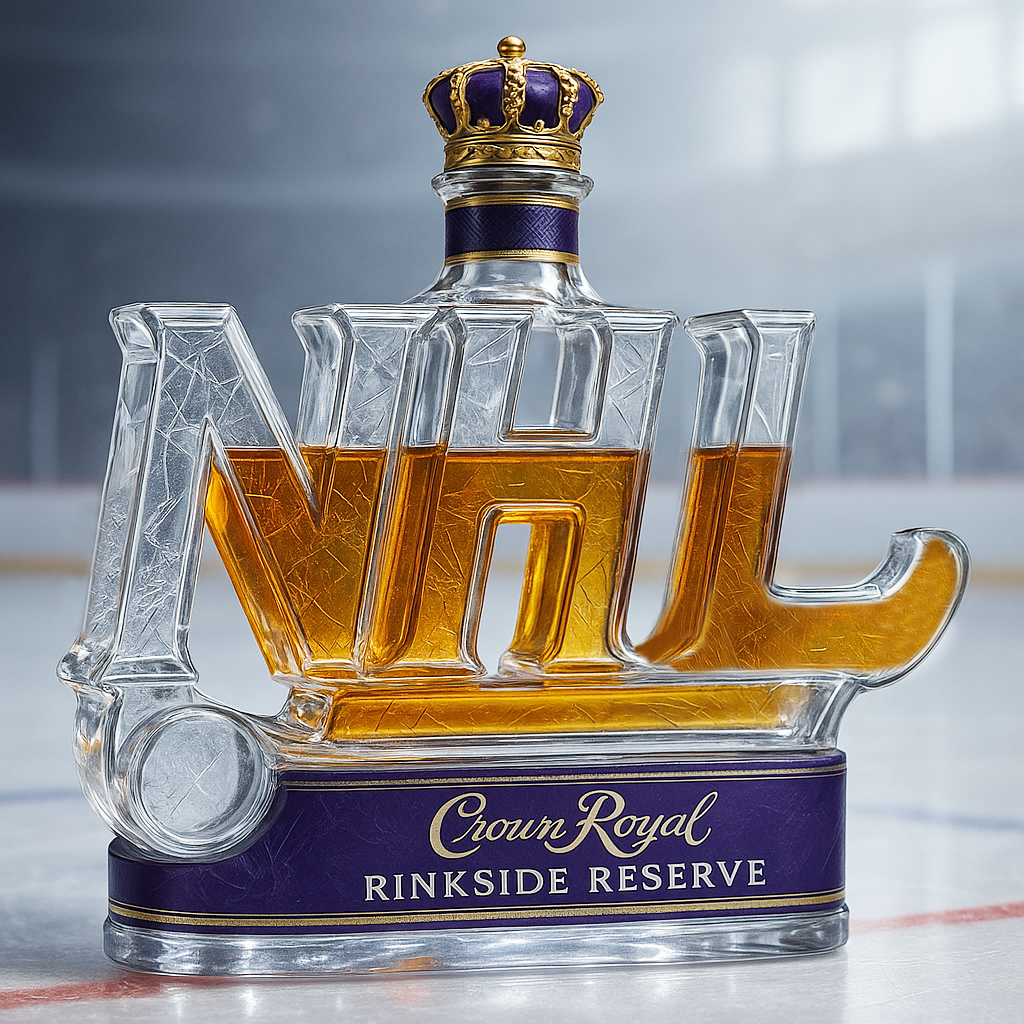 National Hockey League Whiskey Bottle
