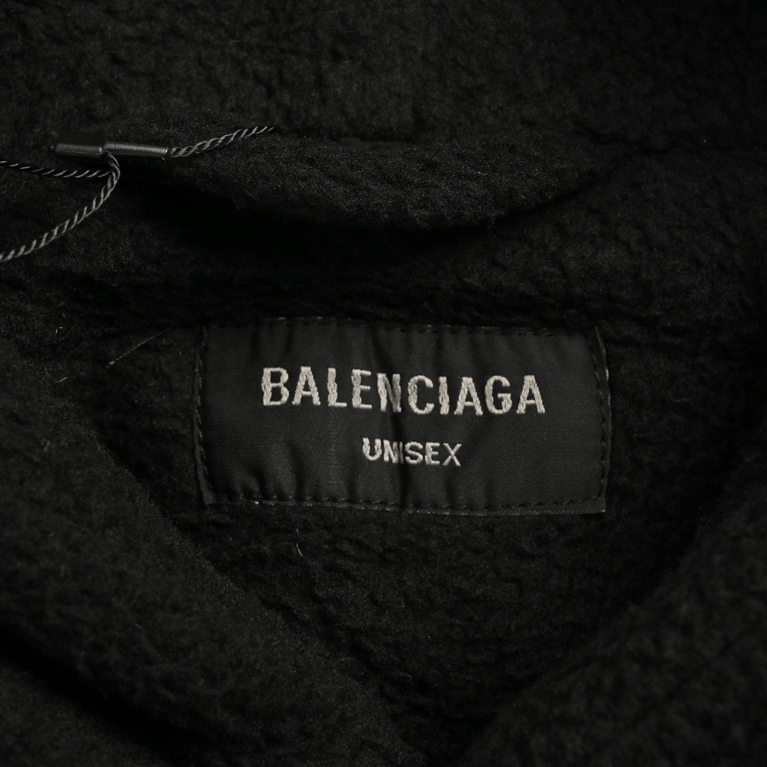 Balenciaga 24Fw Teddy Sherpa Ski Hooded Jacket