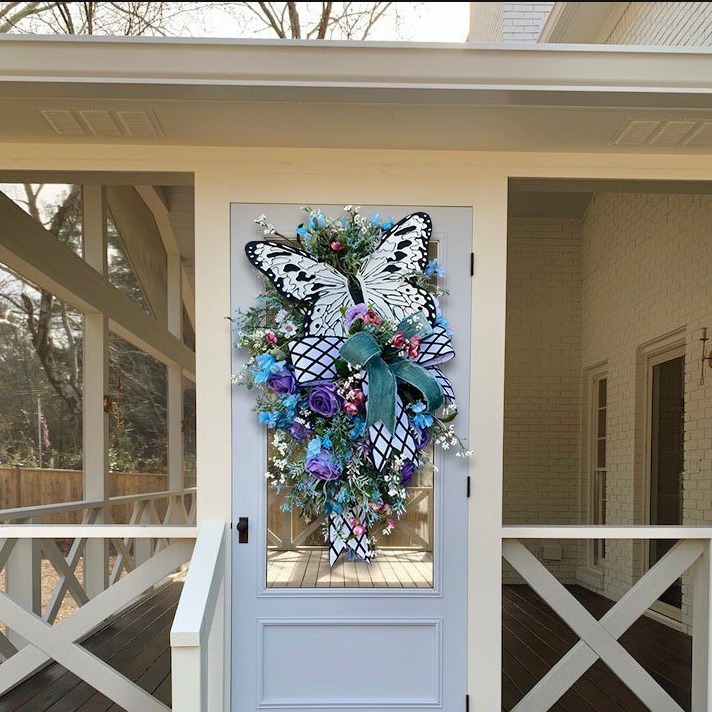 🎄Early Christmas Sale 49% OFF🎄🦋Handmade Butterfly Christmas Wreath