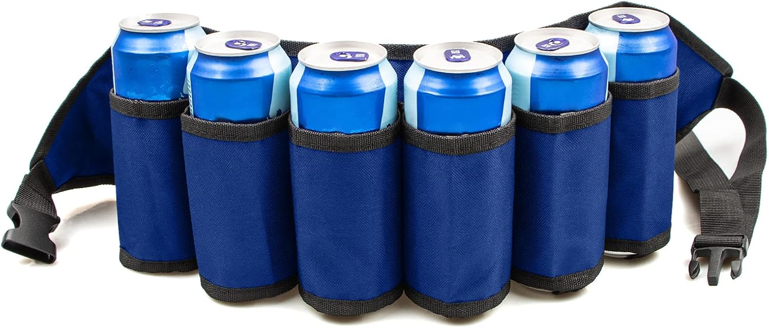🔥Buy More Save More🔥Adjustable Beer & Soda Can,BBQ Bottle Holster Belt 6 Pack-Buy 2 Free Shipping