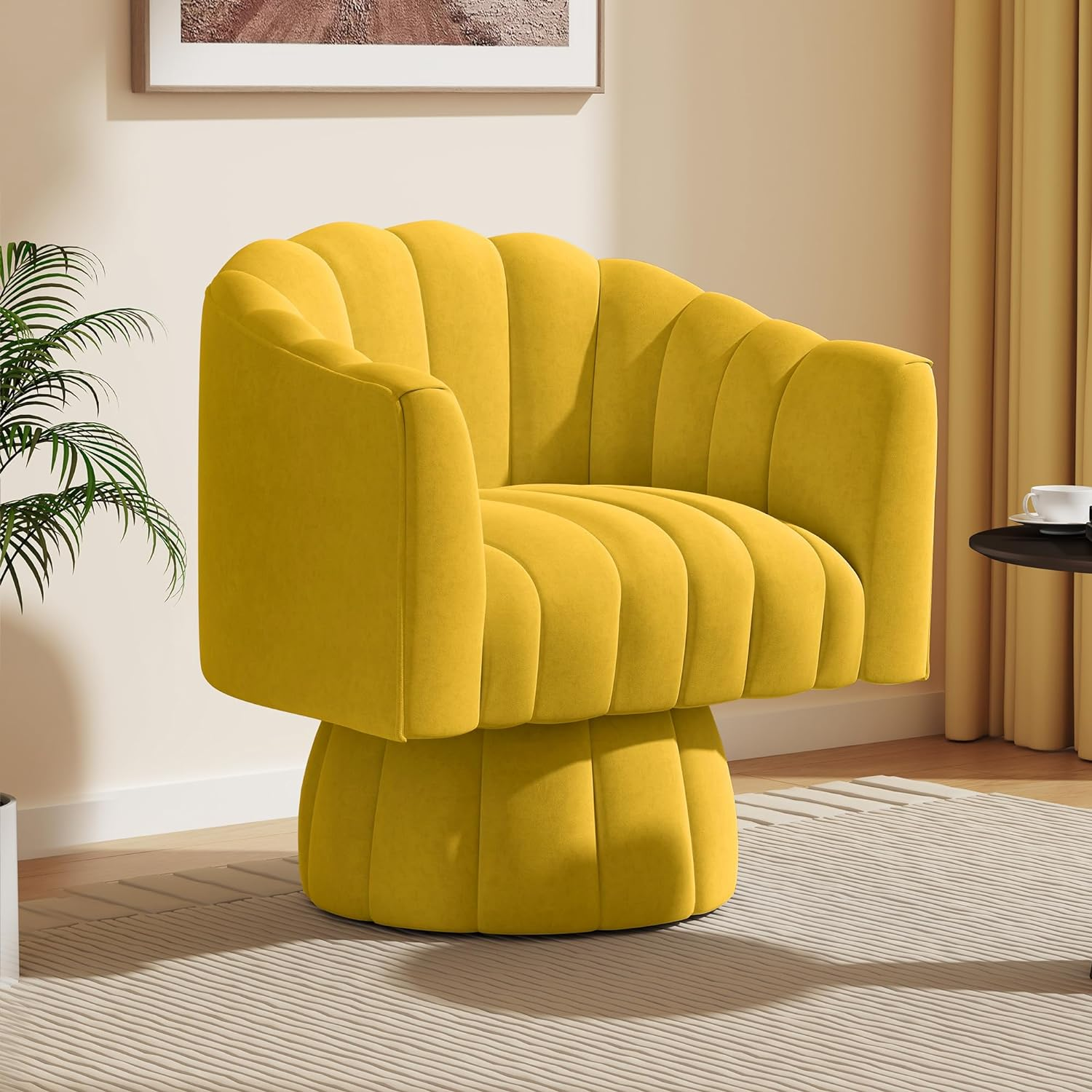 360 Degree Swivel Cuddle Barrel Accent Sofa Chairs