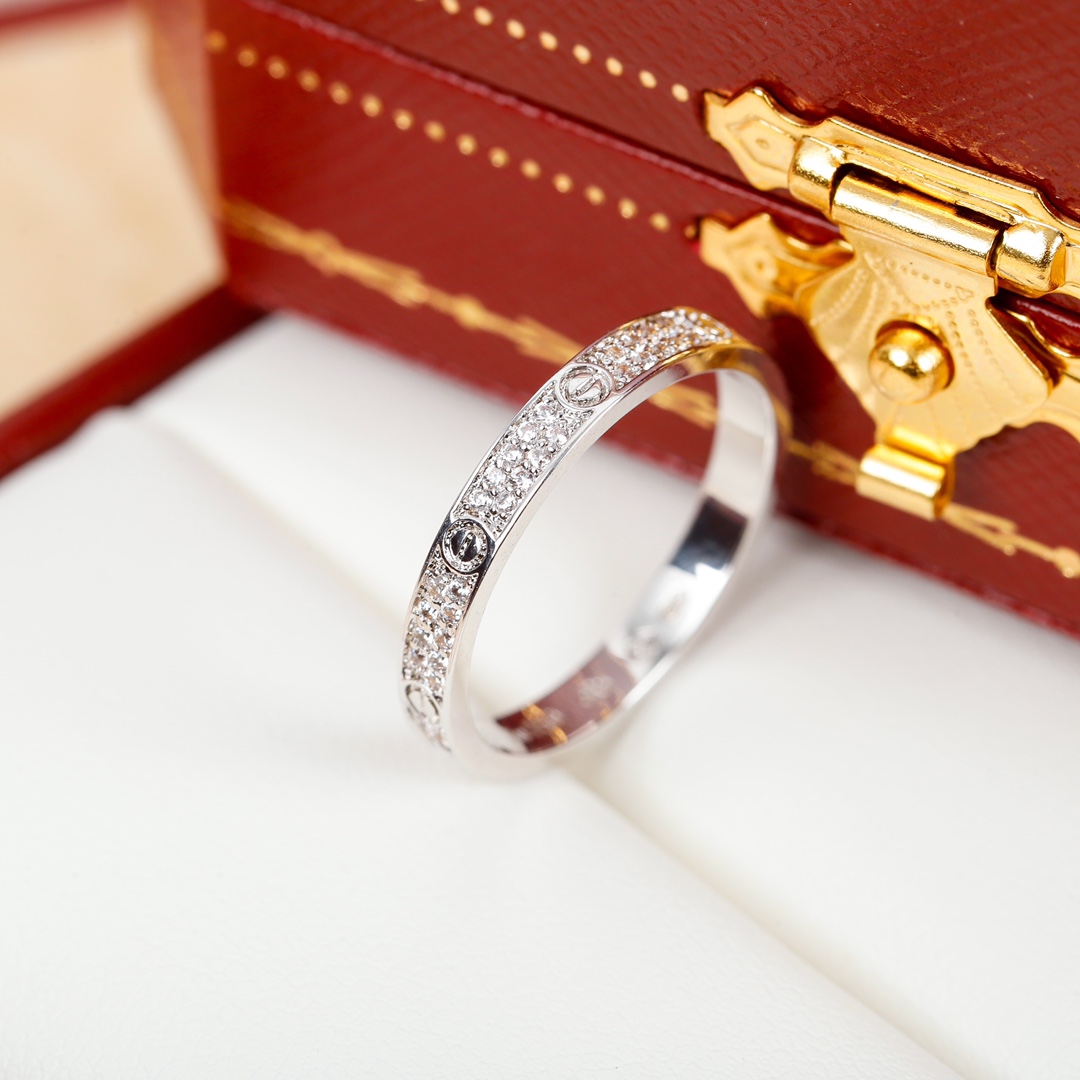 Cartier LOVE full diamond ring