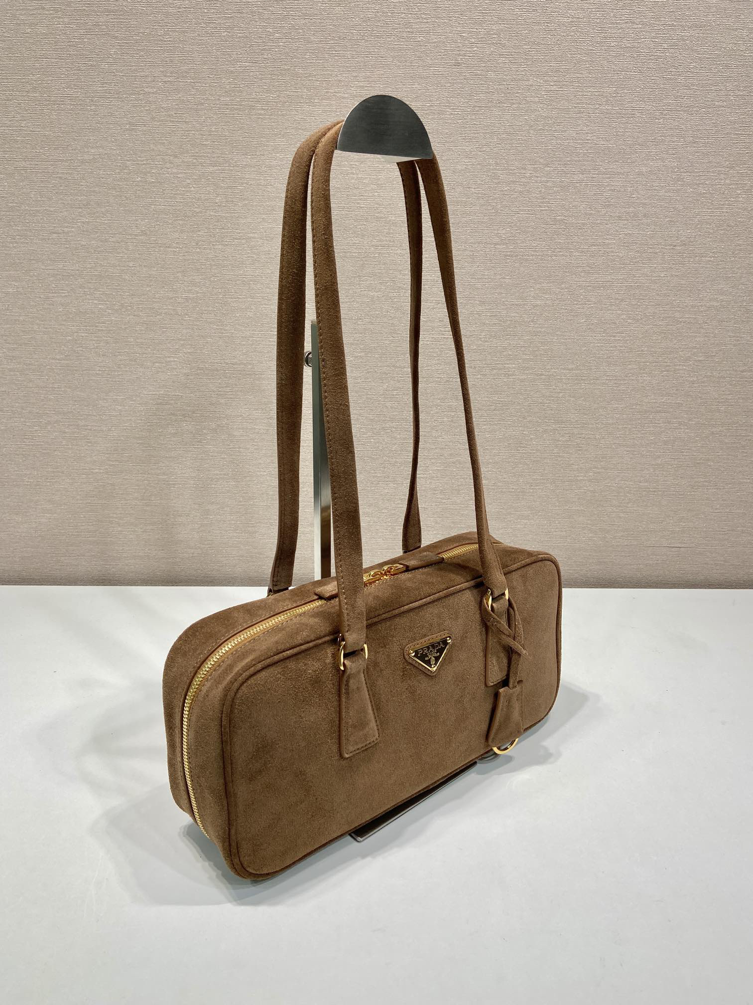 Prada suede used bag 1BB116