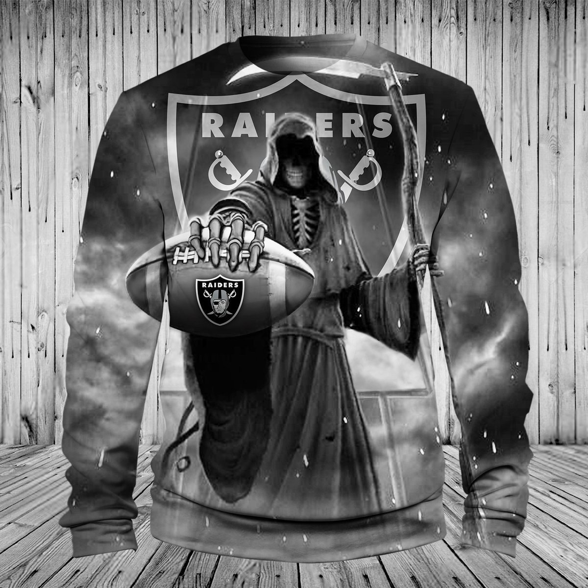 RAIDERS 3D HOODIE SKULL 5
