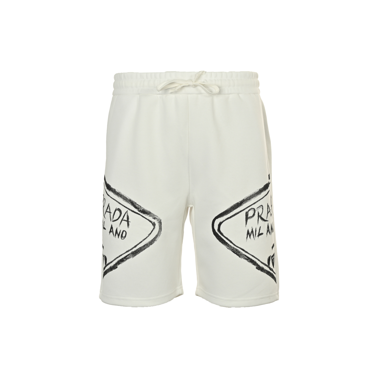 Prada 25ss lettering logo shorts