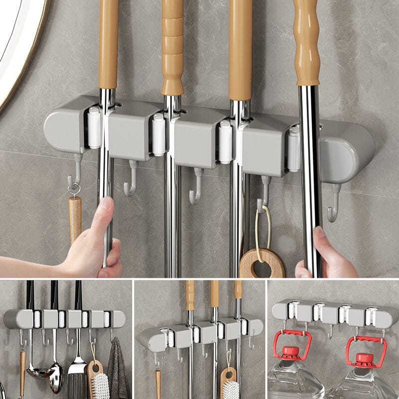 🌲Early Christmas Sale 50% OFF - 【Tiktok Hot Sale】Punch-free multifunctional mop holder--BUY 2 GET FREE SHIPPING