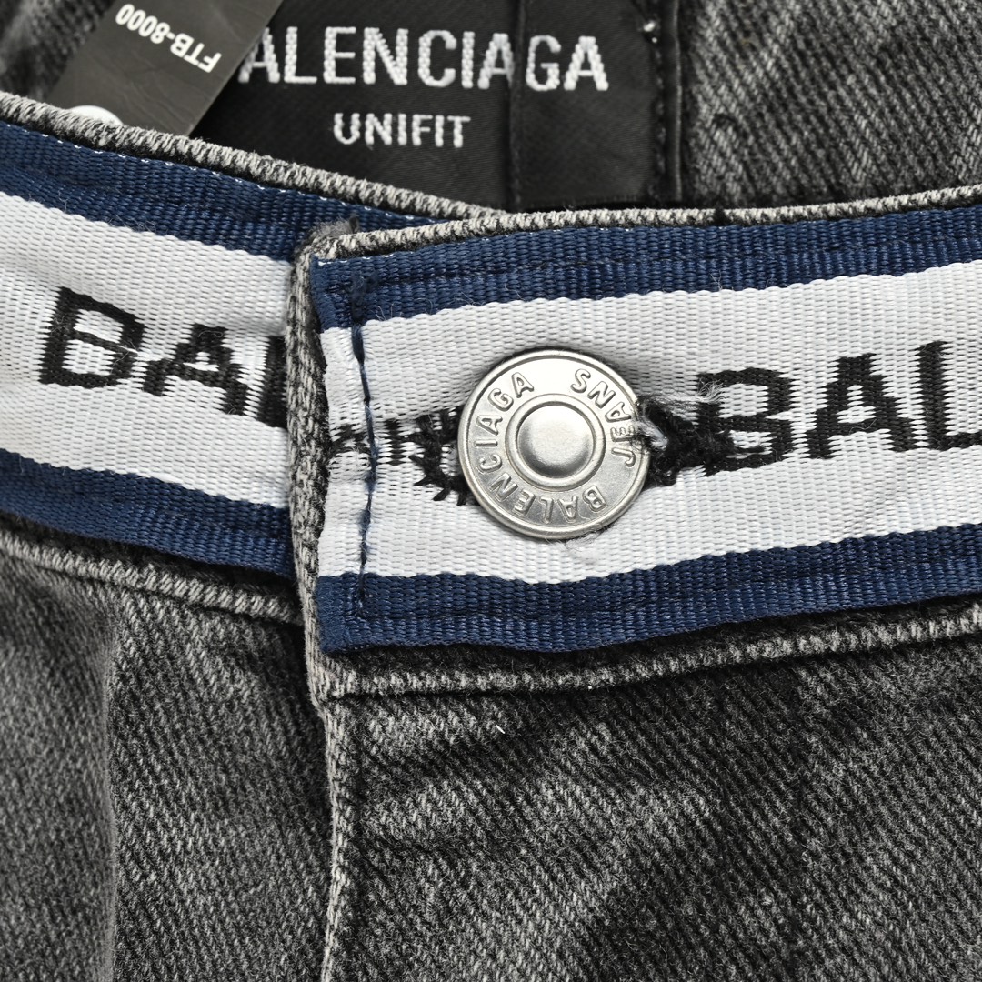 Balenciaga Waistband Lettering Jeans