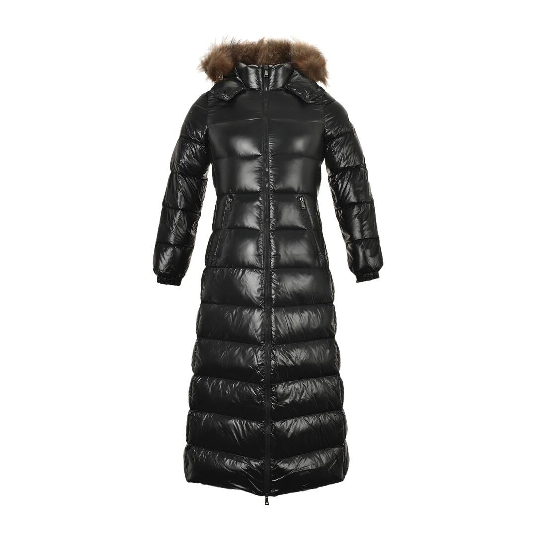 Moncler Hudson Women's Long Waist Hooded Down Jacket