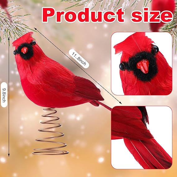🔥LAST DAY 50% OFF🔥Cardinal Christmas Tree Topper