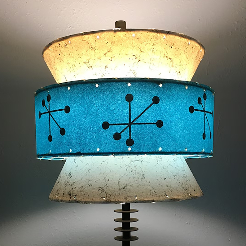 Mid Century Vintage Starburst Atomic Lamp Shade