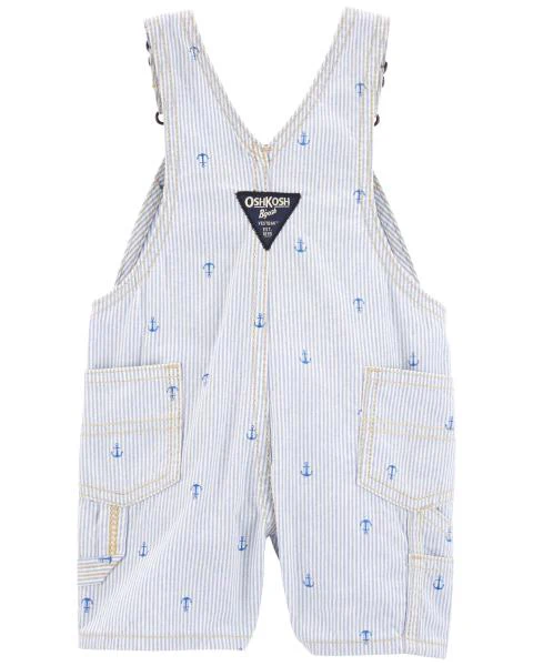 Oshkosh Button-Front Bodysuit with Anchor Print Shortalls