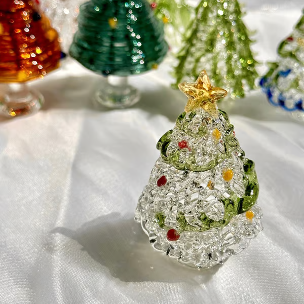 🔥LAST DAY 49% OFF - 🎁Handmade Glass Christmas Tree Statue