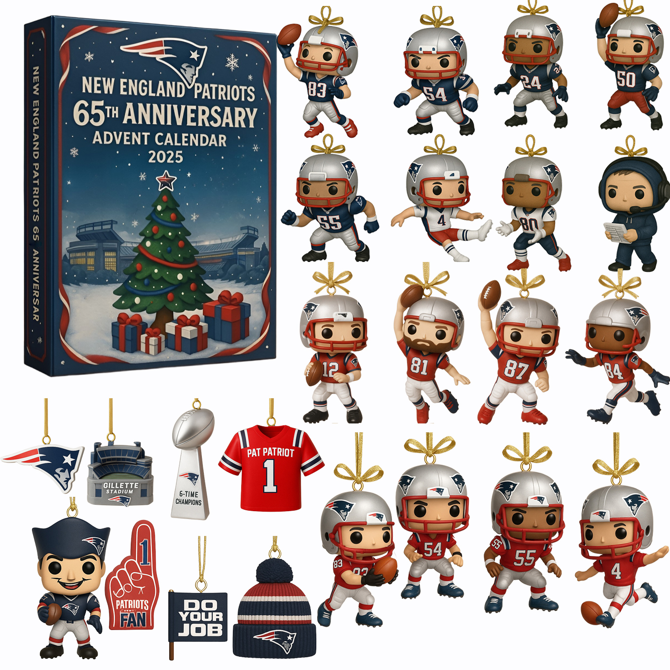 New England Patriots 65th Anniversary Advent Calendar 2025