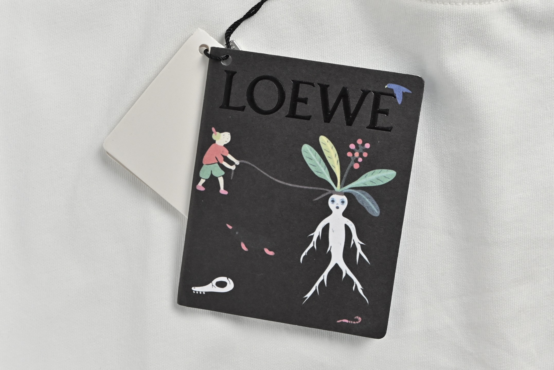 Loewe 24ss Spirited Away Ponytail Dog Embroidered Short Sleeve