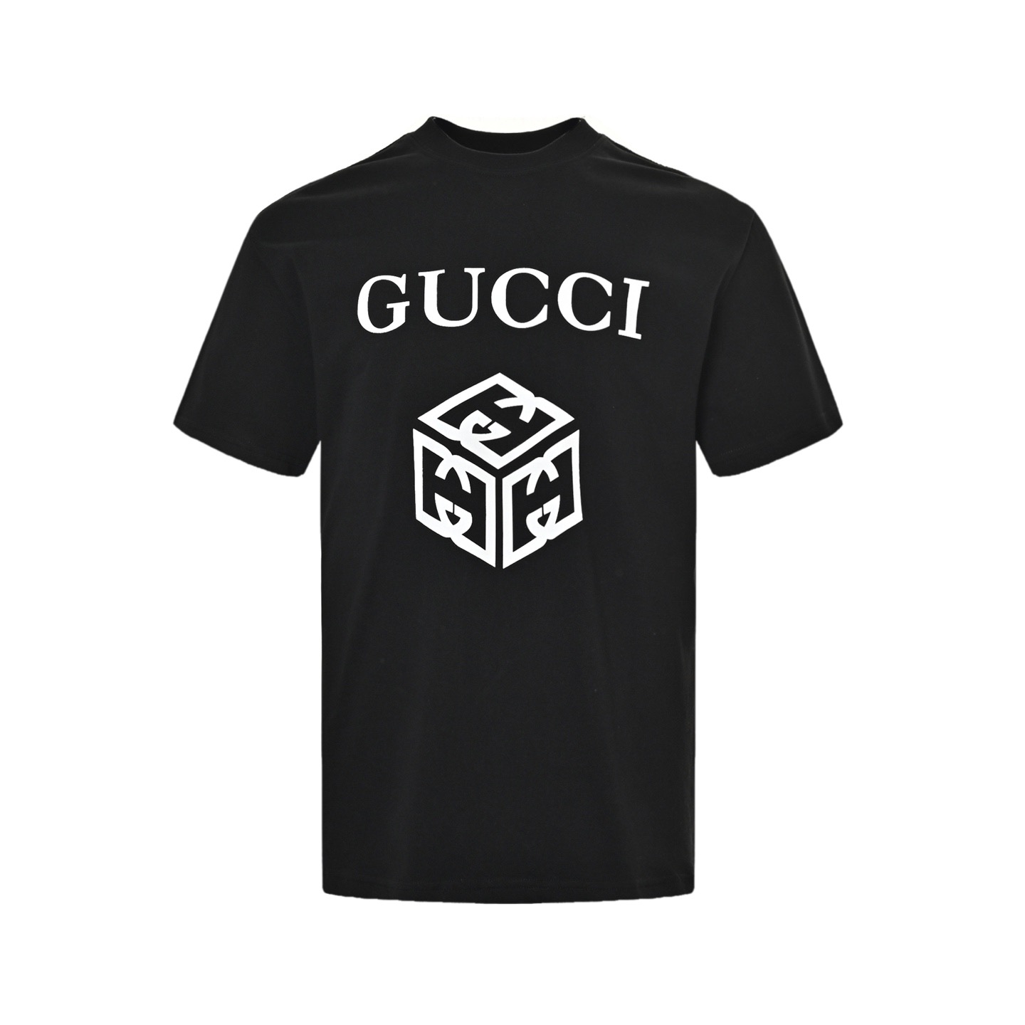 Gucci 25ss Double G cube print short-sleeve