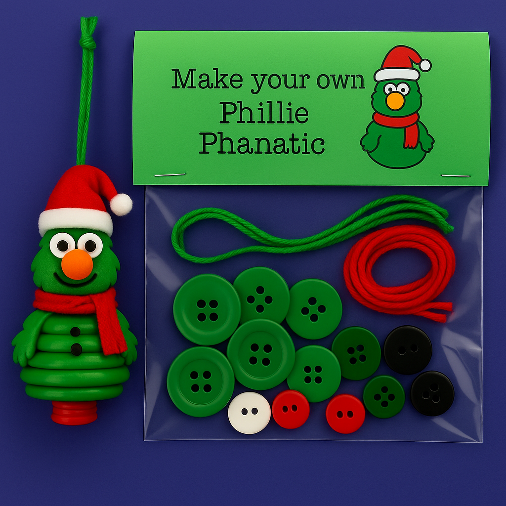 Philadelphia Phillies DIY Button Ornament Kits
