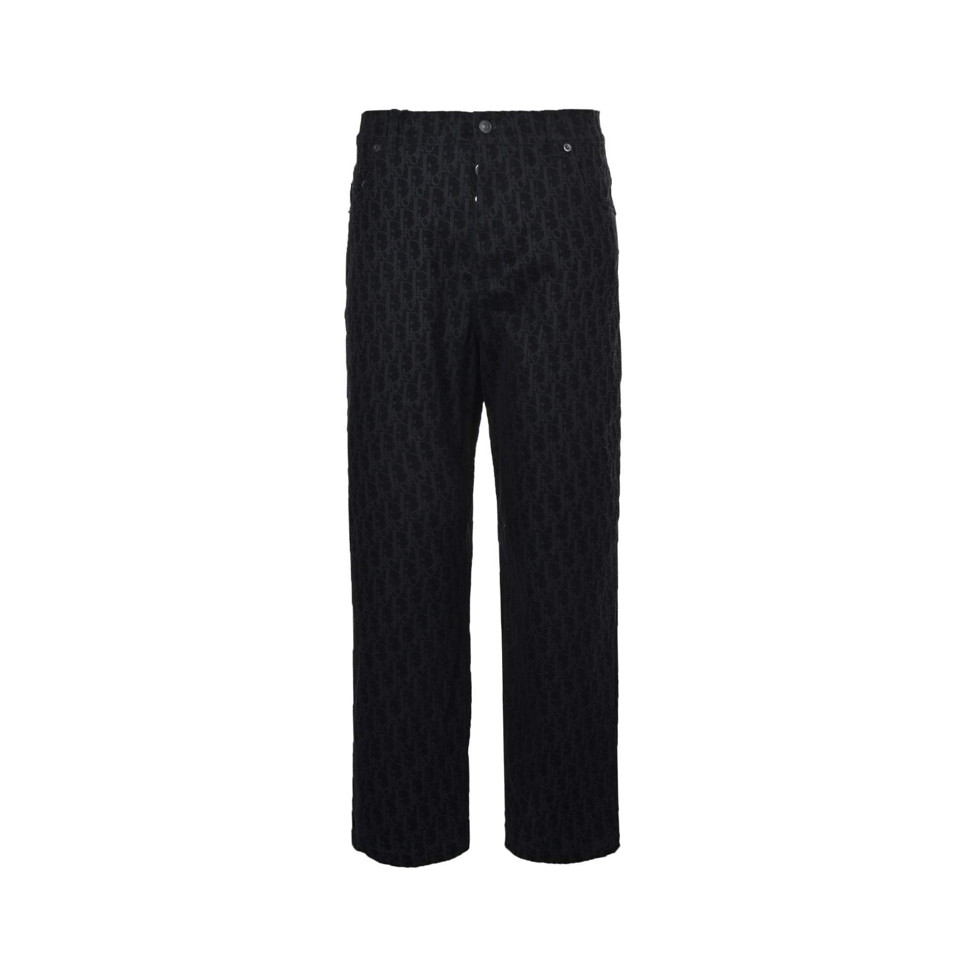 Dior 25ss Kaws co-branded snake year limited edition monogram full print denim trousers