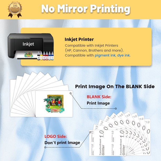 (🔥Last Day Promotion-SAVE 50% OFF)2023 New Upgrated Easy Make Multifunction Thermal Transfer Paper(10 PCS/Set)-BUY 2 GET 1 FREE