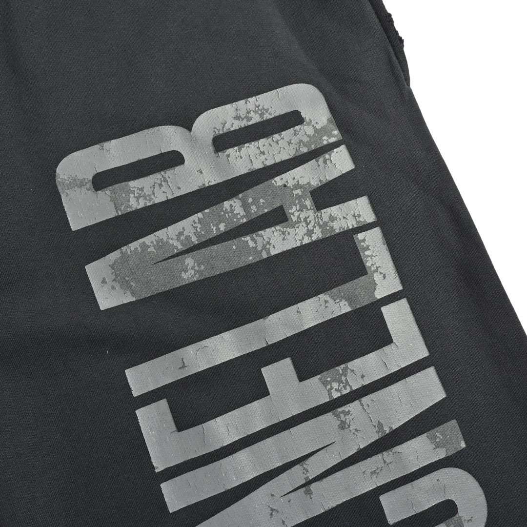 Balenciaga 24Fw reverse lettering distressed trousers