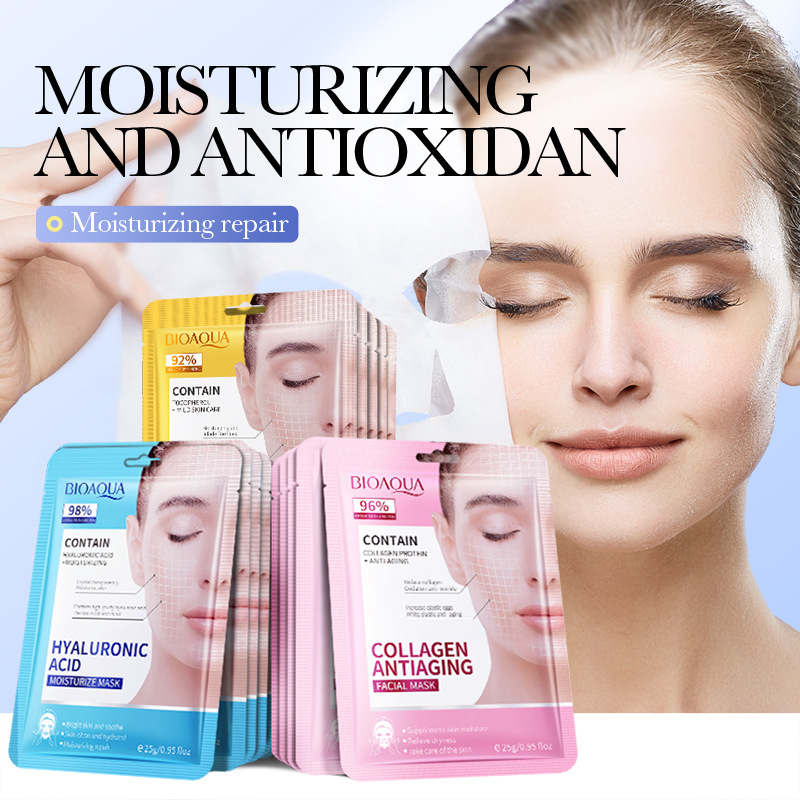 Hyaluronic acid moisturizes collagen and contains vitamin E to keep the skin vibrant and healthy