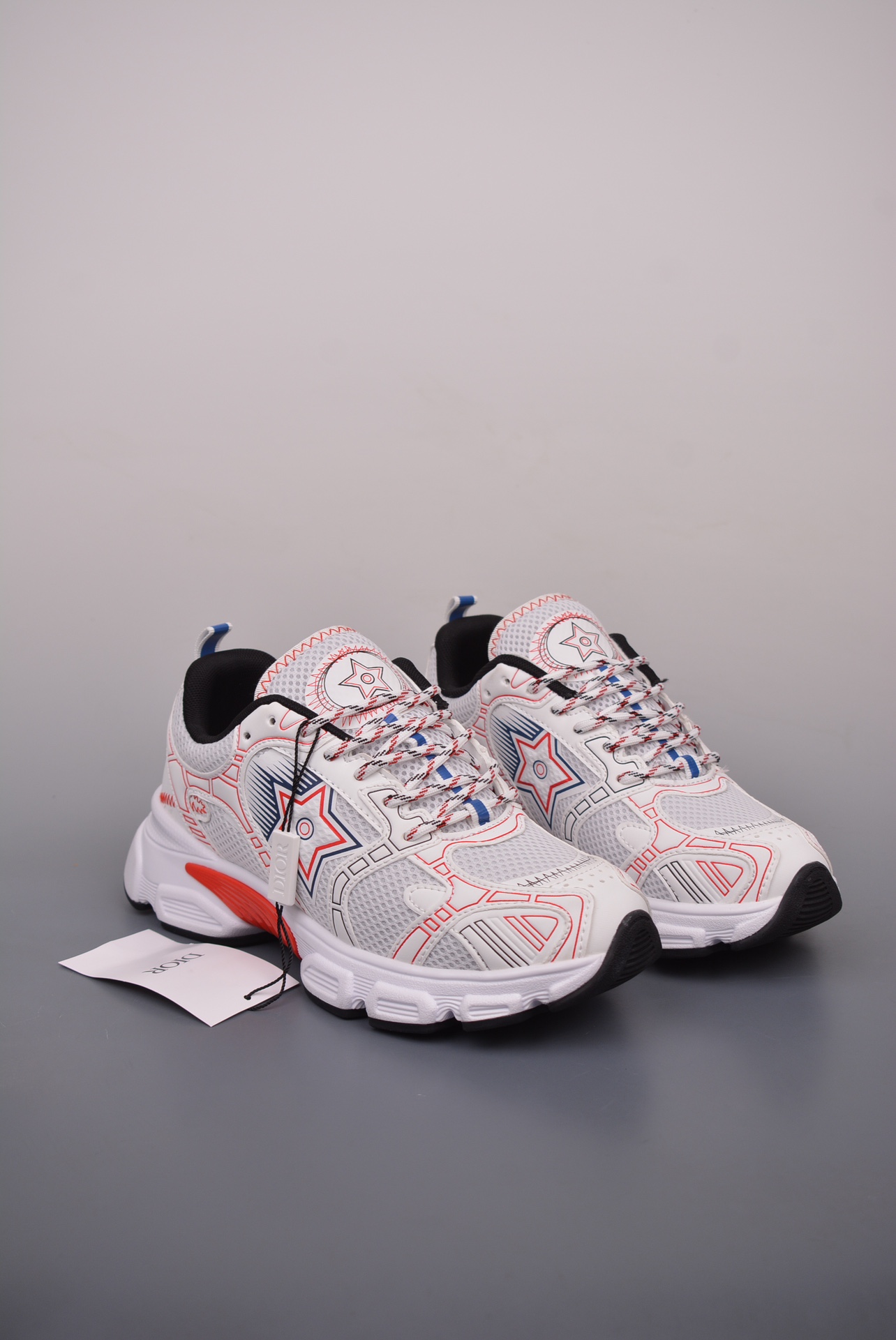 DIOR Chrono sneakers white and red