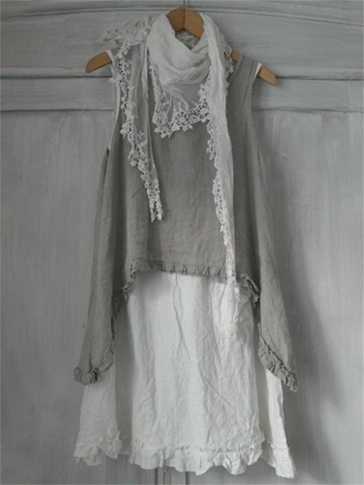 Basic Ruffle Hem A Line Tank Top