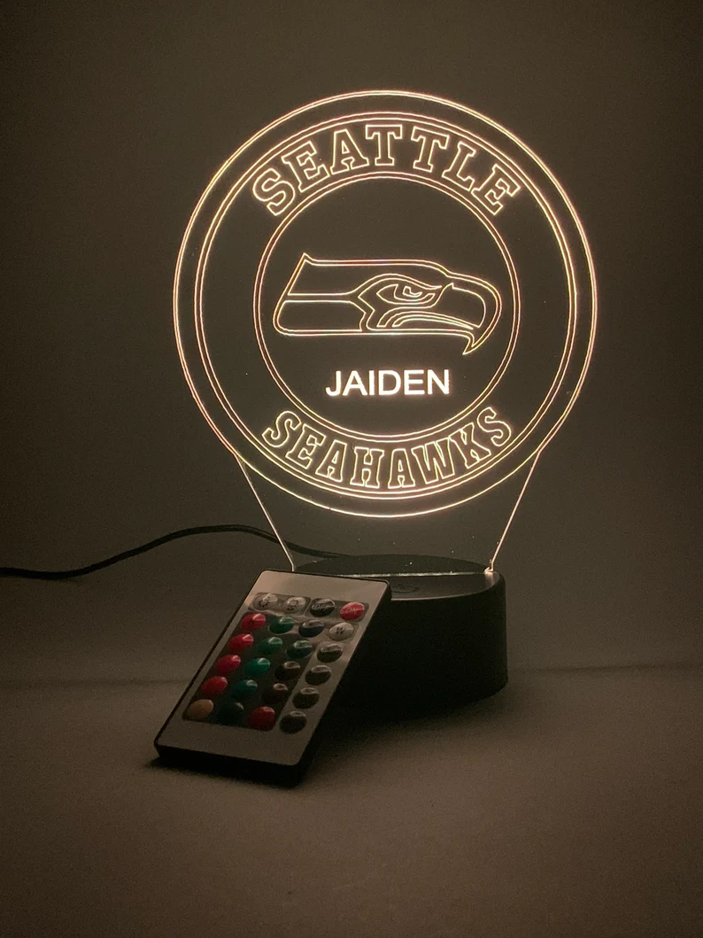 SEATTLE SEAHAWKS 3D LED LIGHT LAMP