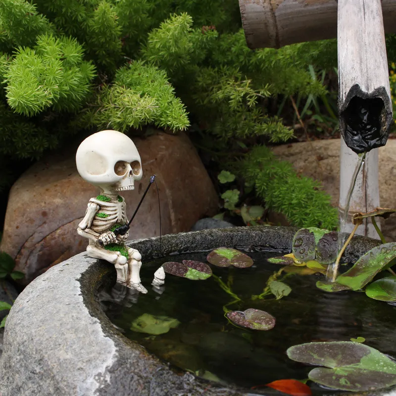 🔥Last Day Promotion-50% OFF🔥FISHING SKELETON GARDEN ACCESSORY
