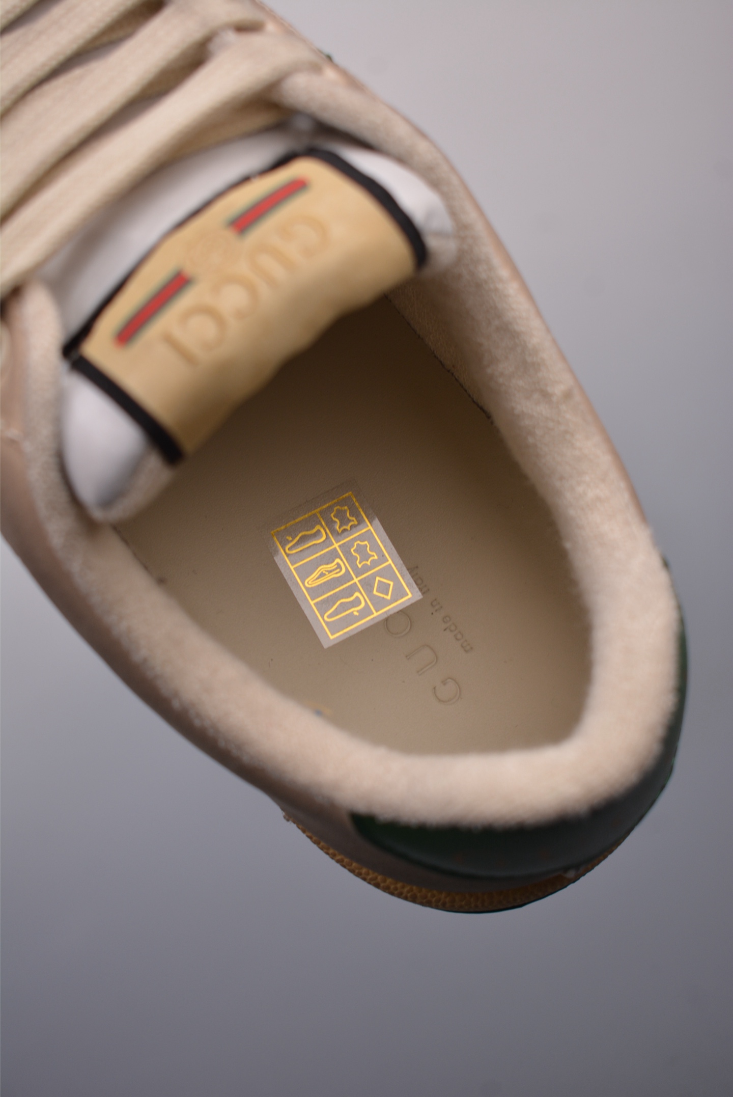Gucci Screener GG Sneaker Low Beige Dark Green Orange