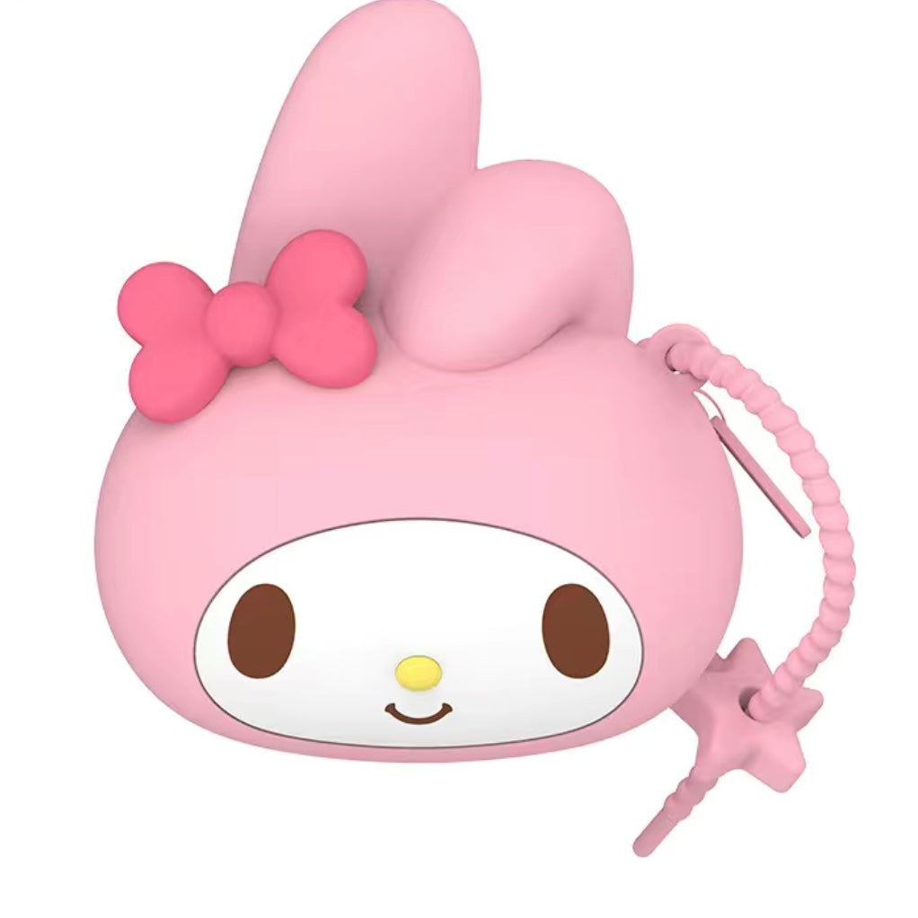 Sanrio Silicone Headphone Organizer-Data Cable Storage Case-Mini Key Box-Portable Wired Headphone Organizer