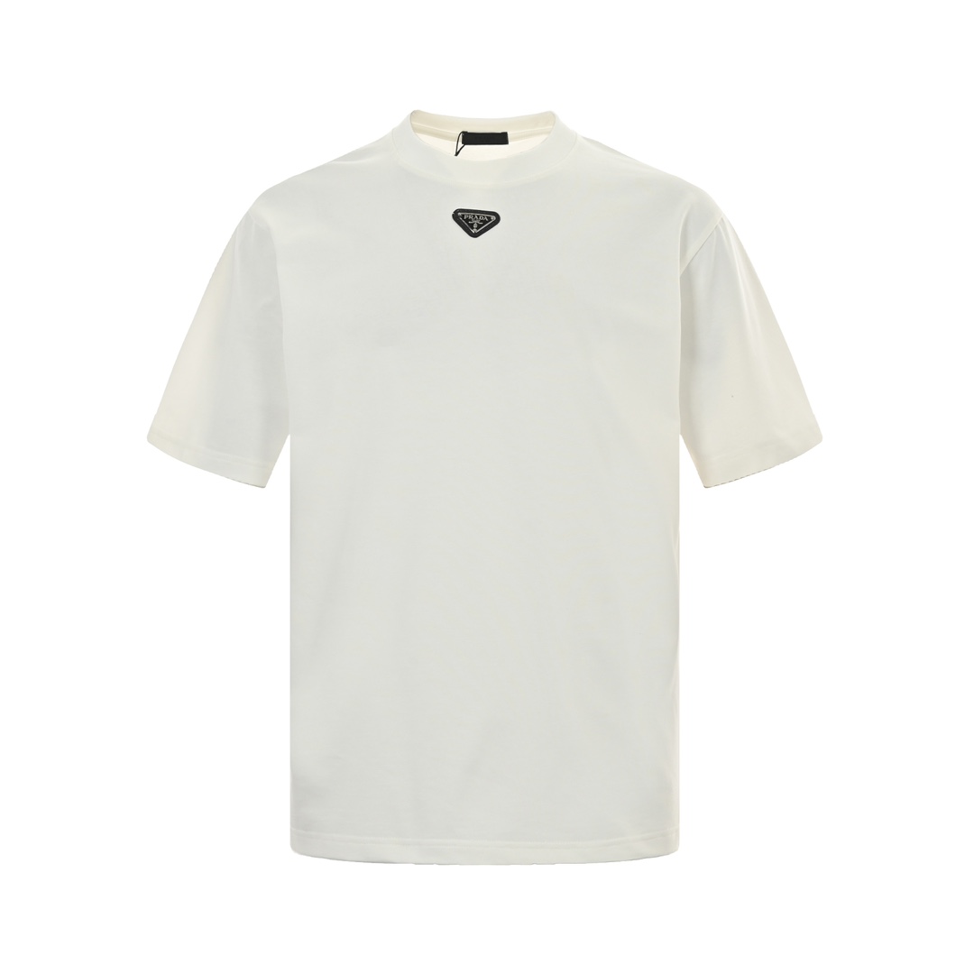 Prada 23ss triangle logo short sleeves