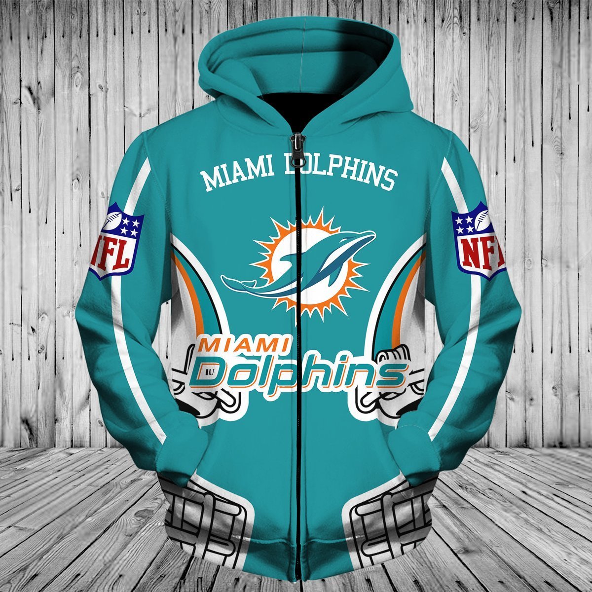 DOLPHINS 3D HOODIE 14