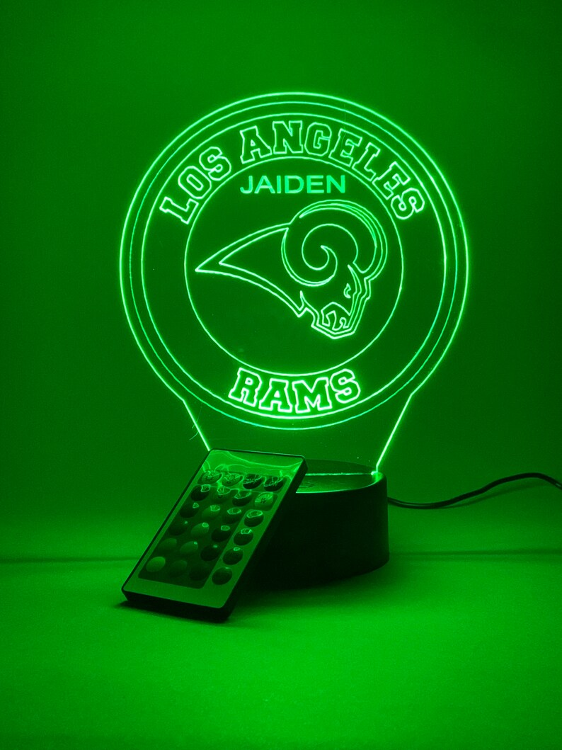 LOS ANGELES RAMS 3D LAMP PERSONALIZED