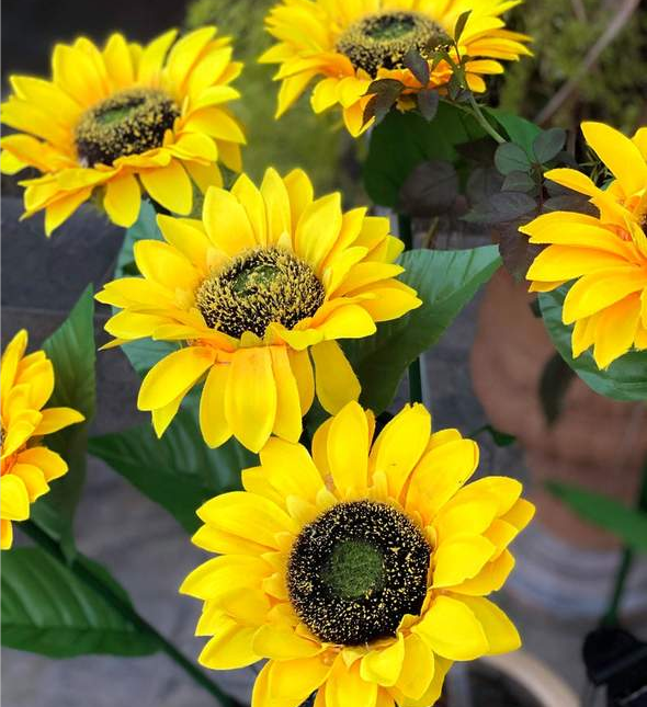 SUMMER HOT SALE 50% OFF-Artificial Sunflower Solar Garden Stake Lights-BUY 3 FREE SHIPPING