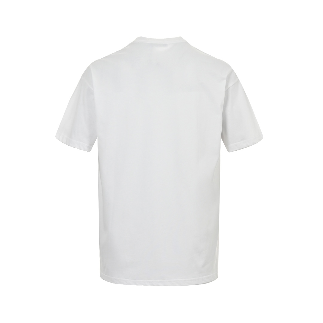 Prada 24ss triangle logo print short sleeves