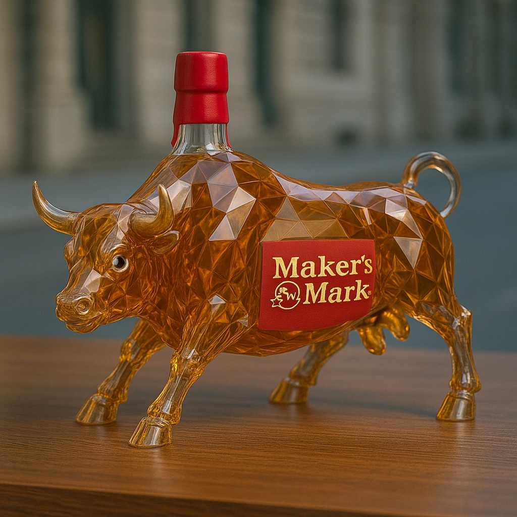 Charging Bull Limited Whisky Bottle