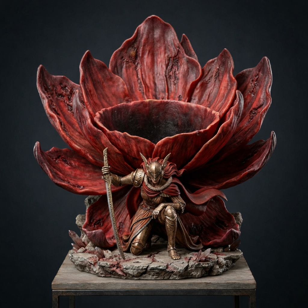 ⚔️Elden Ring Malenia Flower Planter Pot - Handcrafted Fan Art 🌺