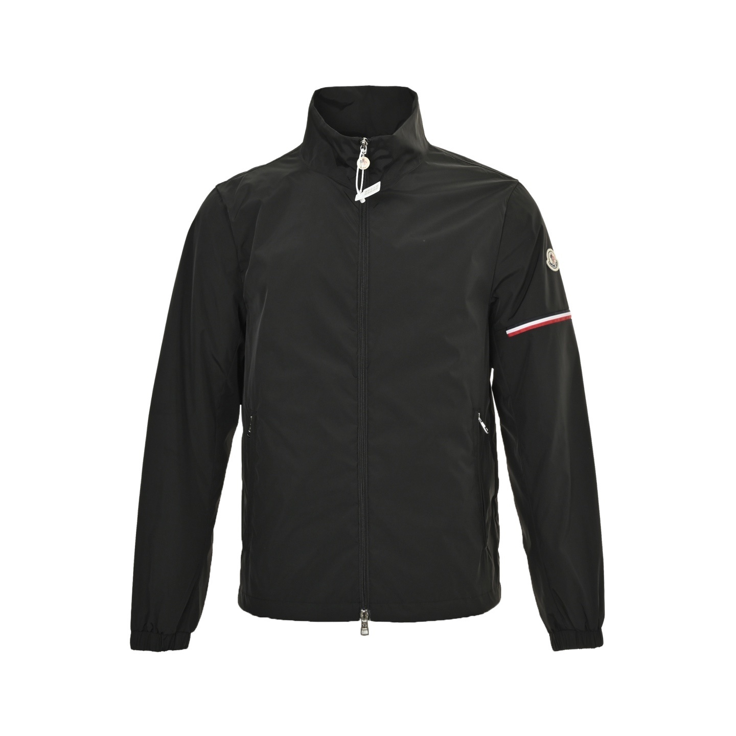 Moncler 25Fw nylon jacket with zipper pockets and sleeves