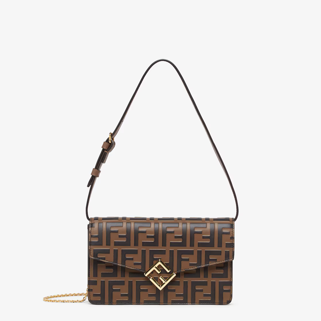 Fendi FF Diamonds Wallet On Chain 8M0488AQ1QF13VK