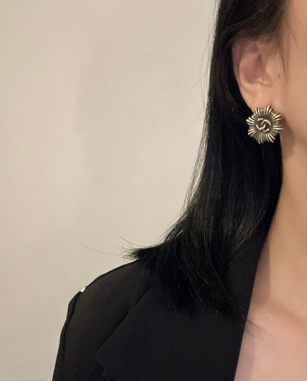 Chanel Double C Vintage Earrings