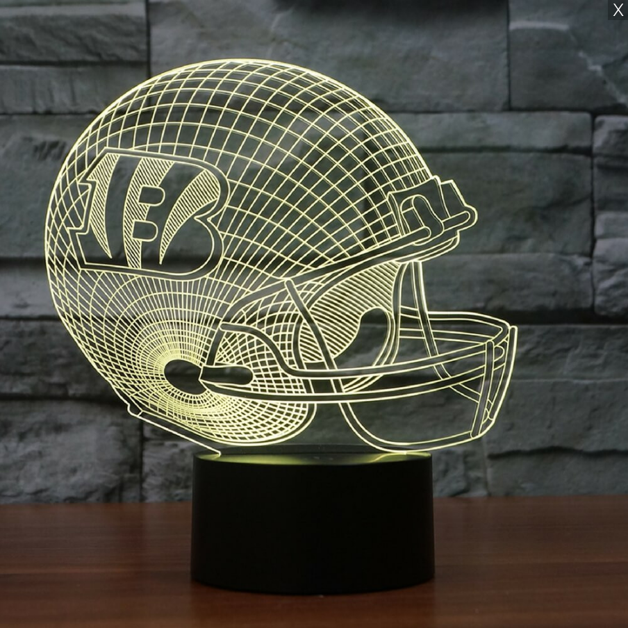 CINCINNATI BENGALS 3D LED LIGHT LAMP