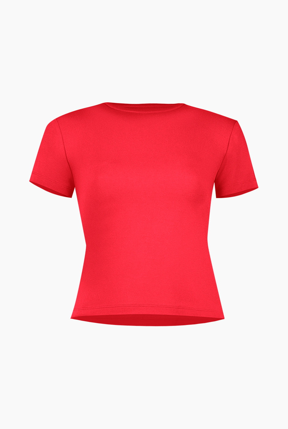 Playera recta basica de manga corta