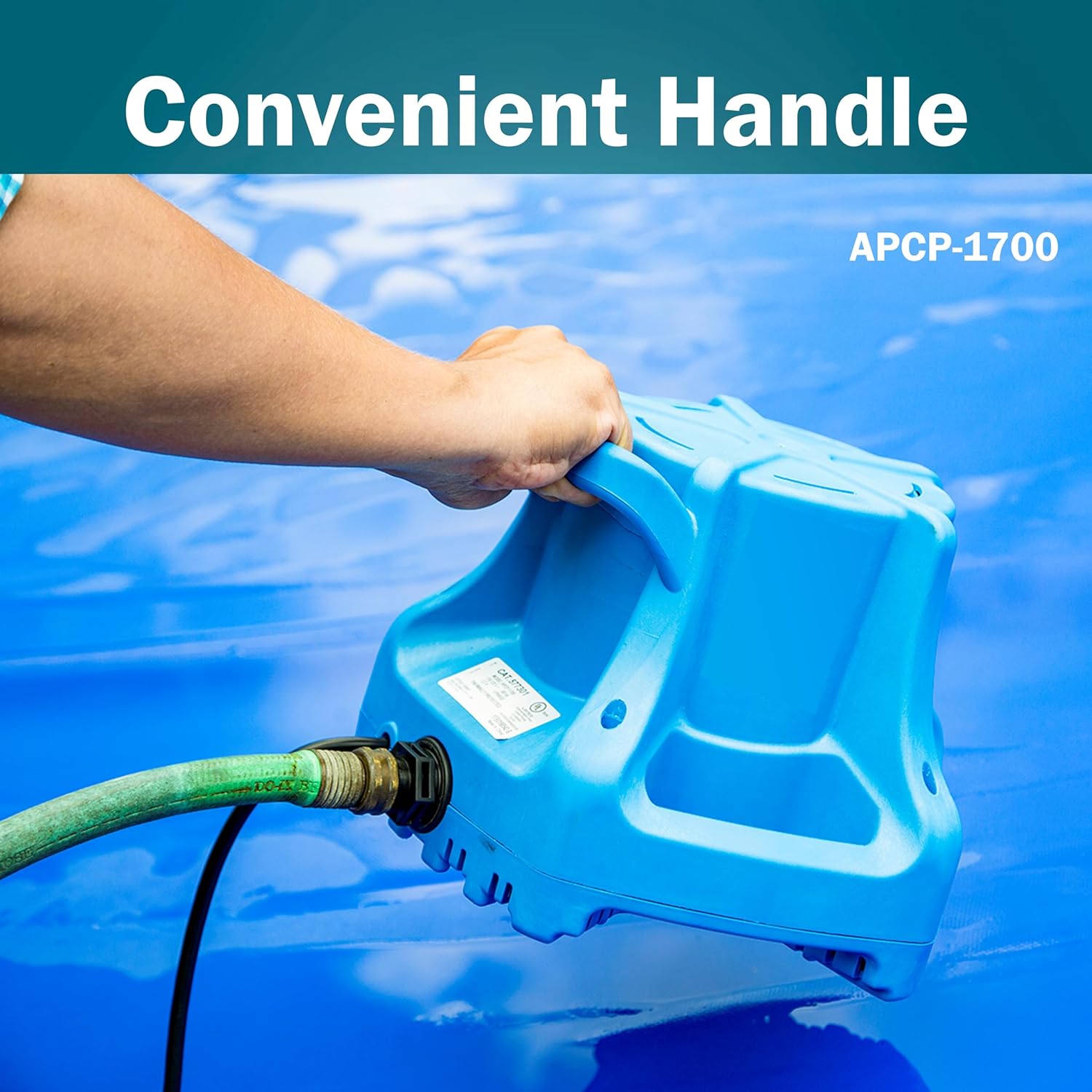 Little Giant 115-Volt 1/3 HP 1745 GPH Automatic Submersible Swimming Pool Cover Pump