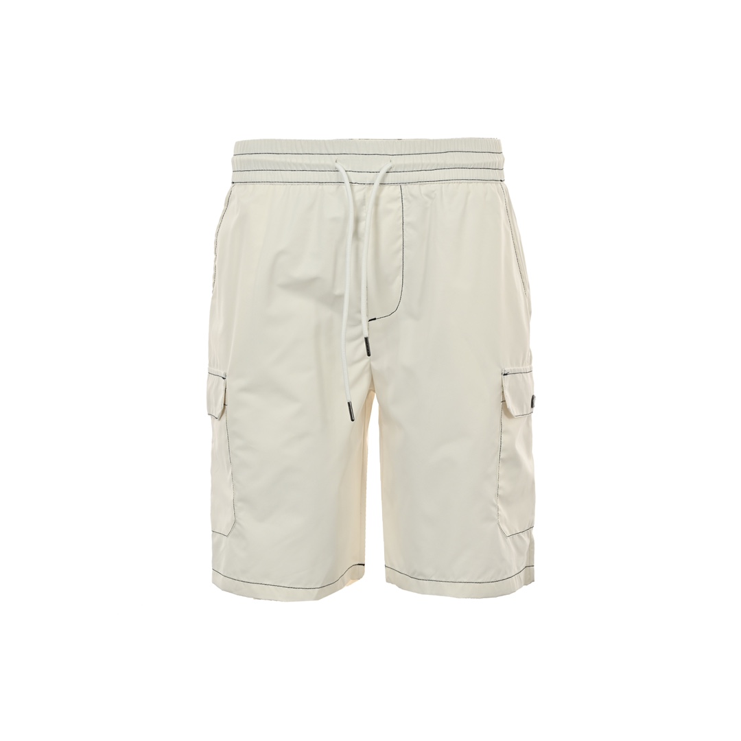 Prada 23ss nylon shorts with exposed triangle logo