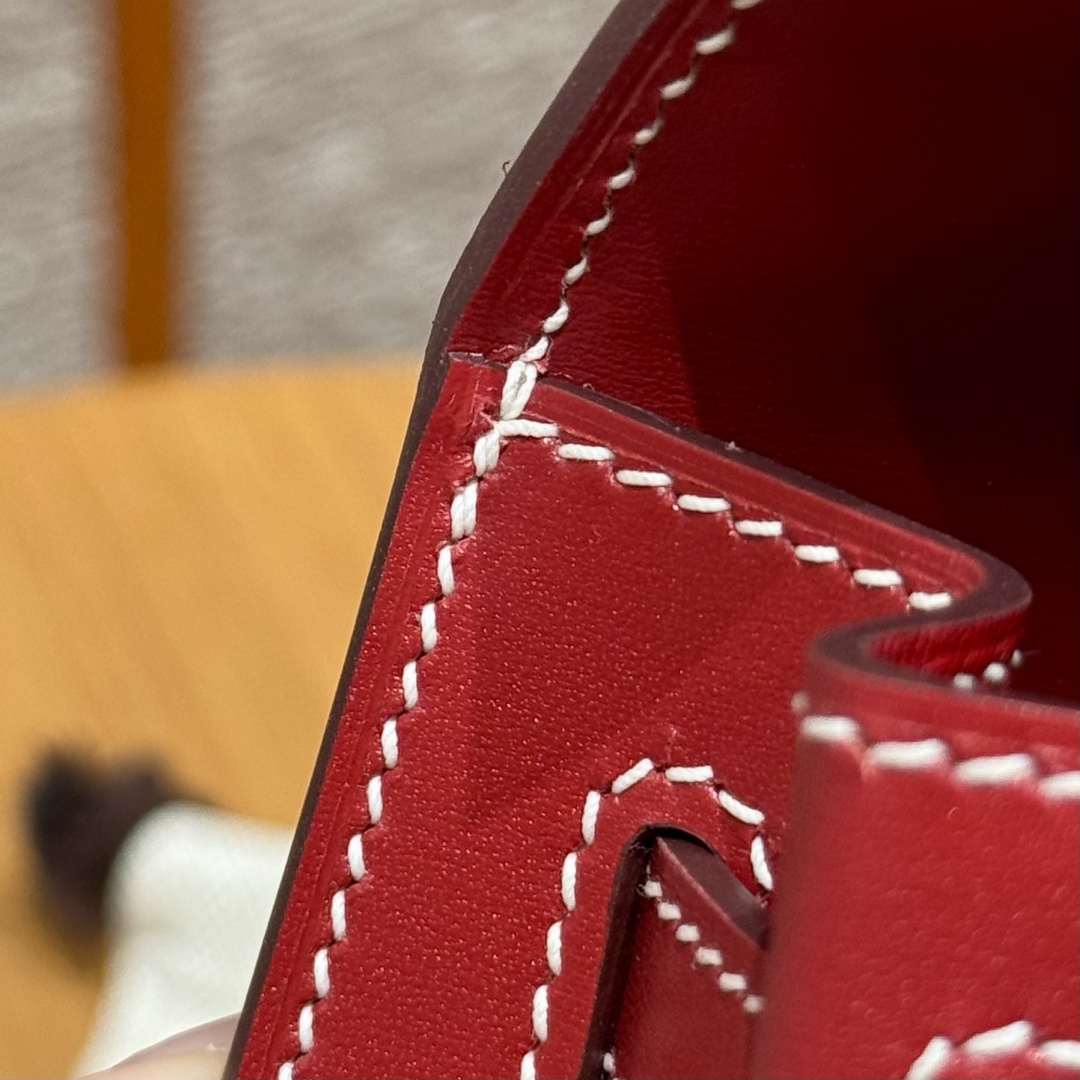 Hermès Kelly 5xRouge piment Handbag (Handmade to order)