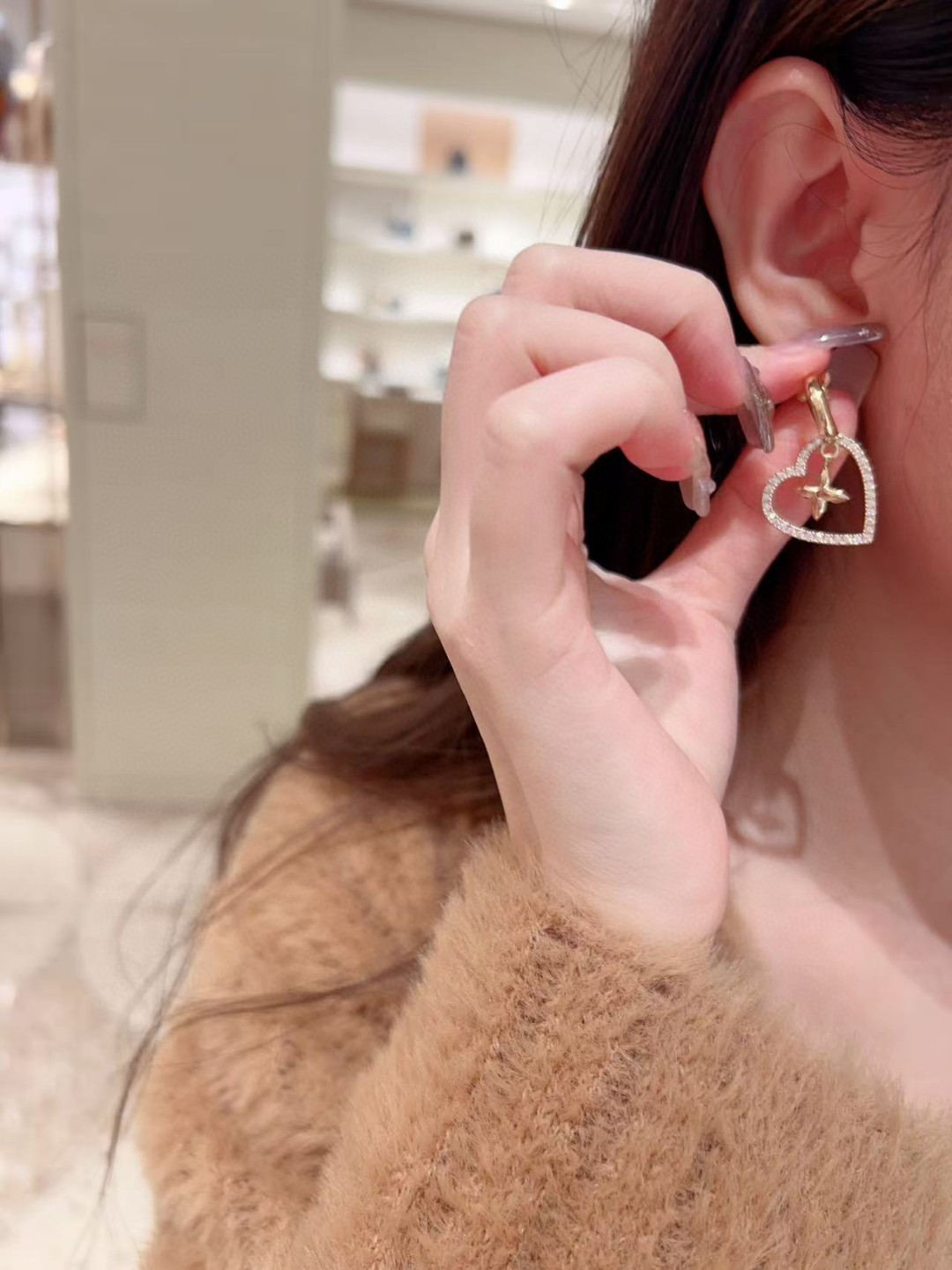 Louis Vuitton Heart Earrings