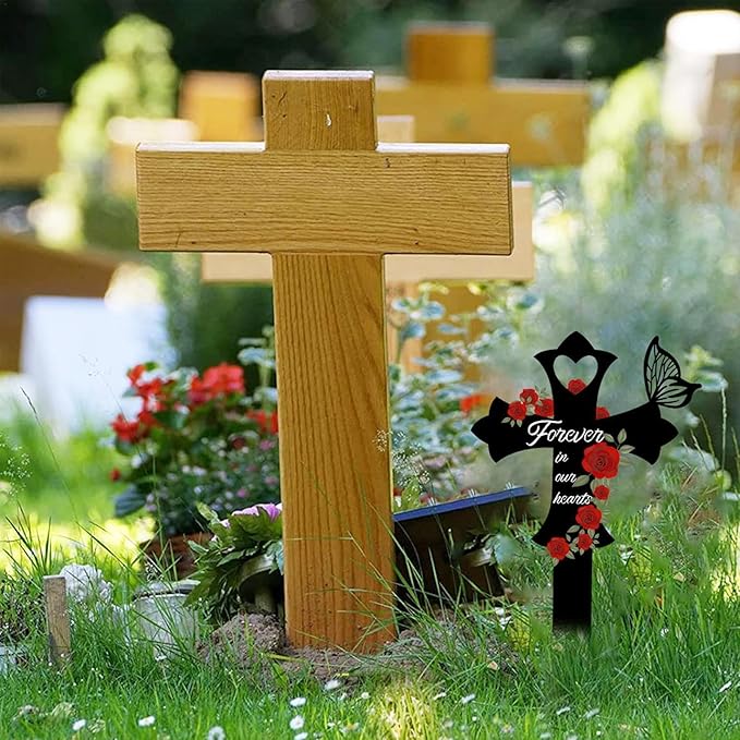 ✝️🙏Metal Cemetery memorial crosses